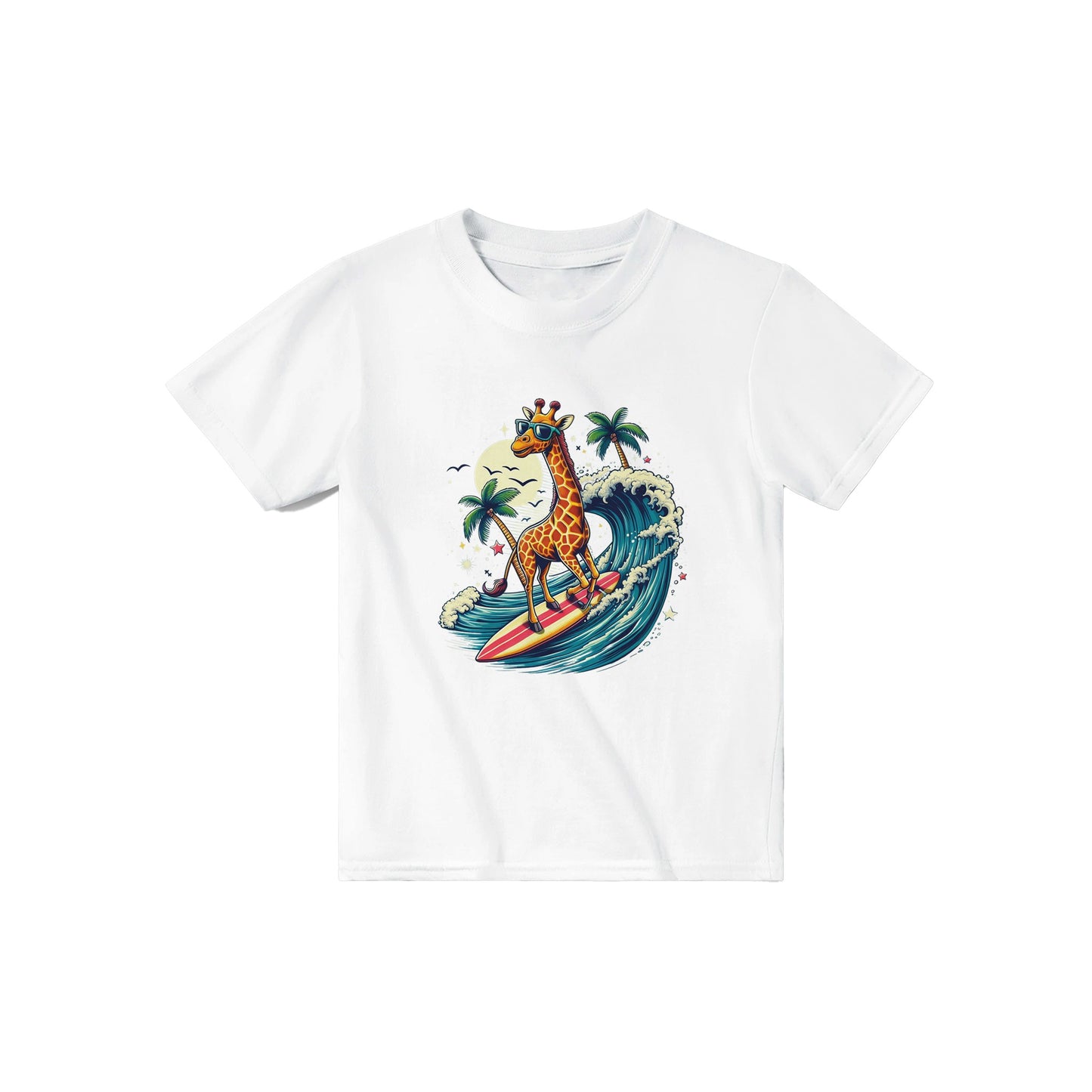 Surfing Giraffe Kids T-shirt