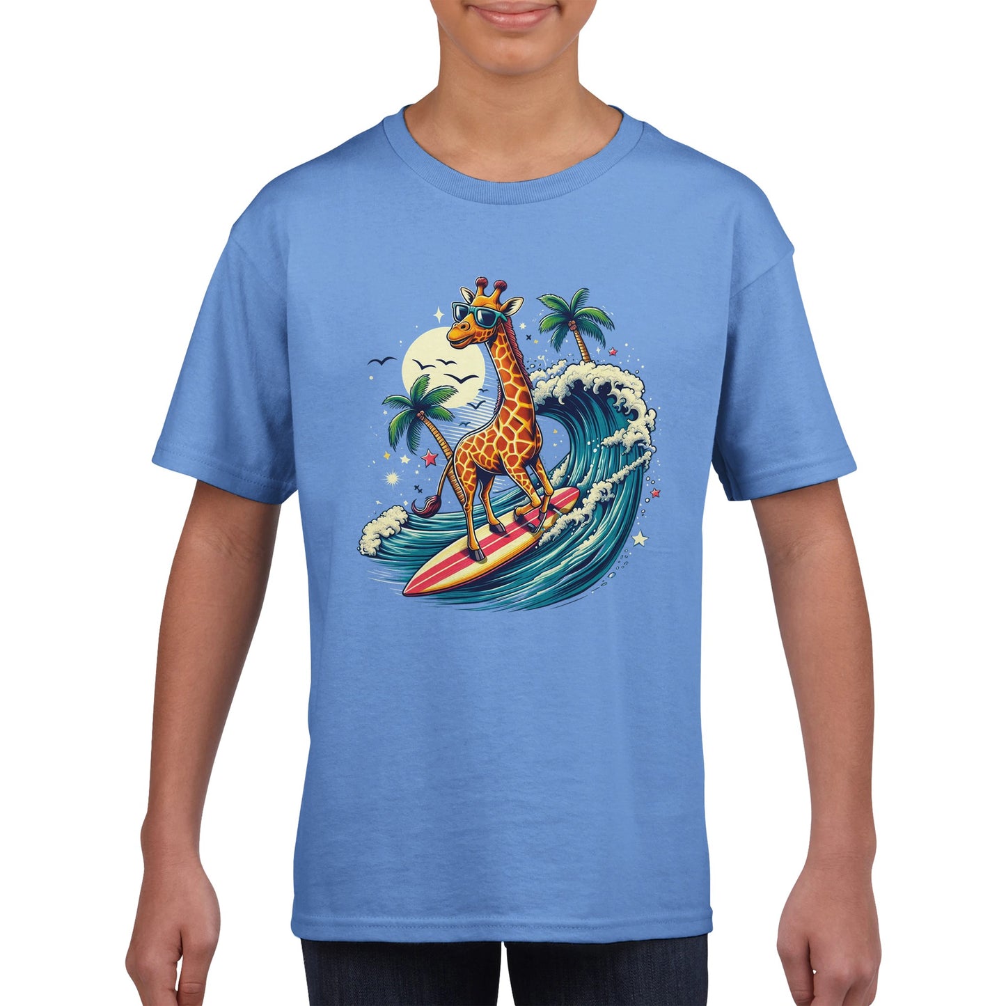 Surfing Giraffe Kids T-shirt