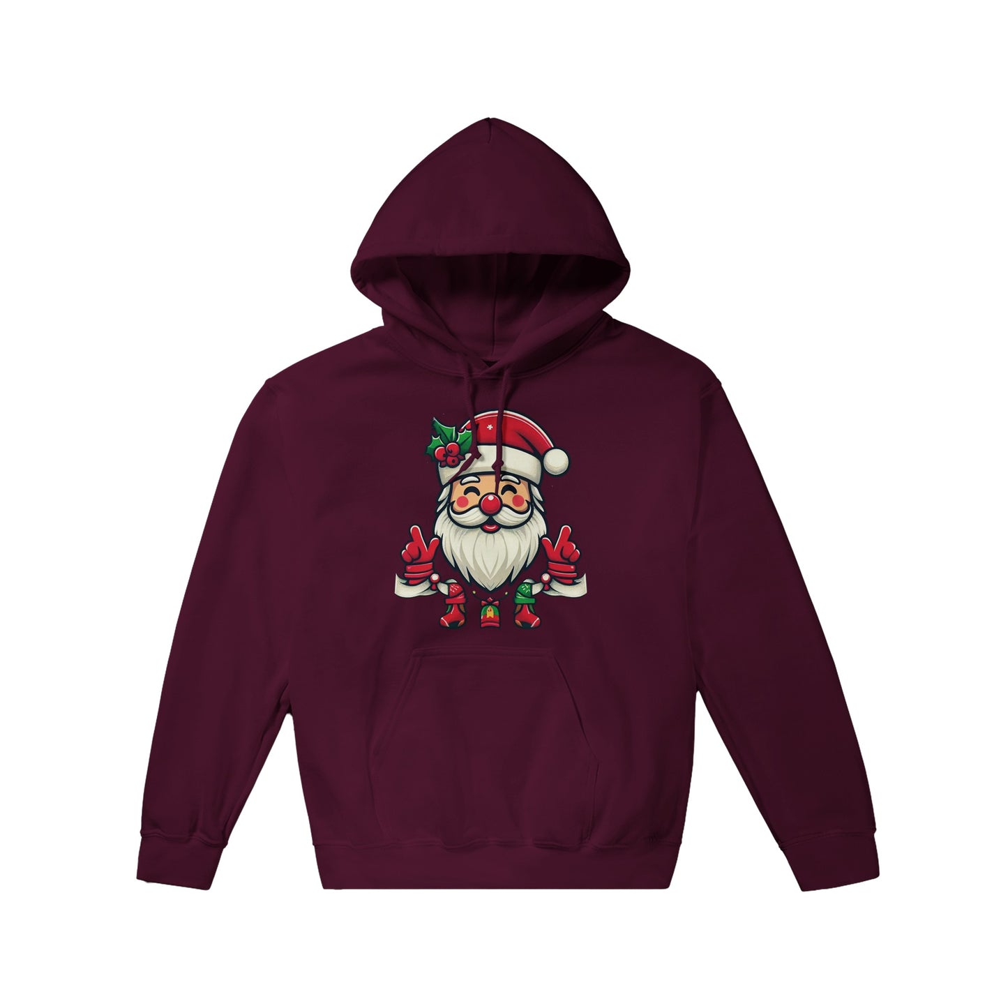 Red Nose Santa Pullover Hoodie