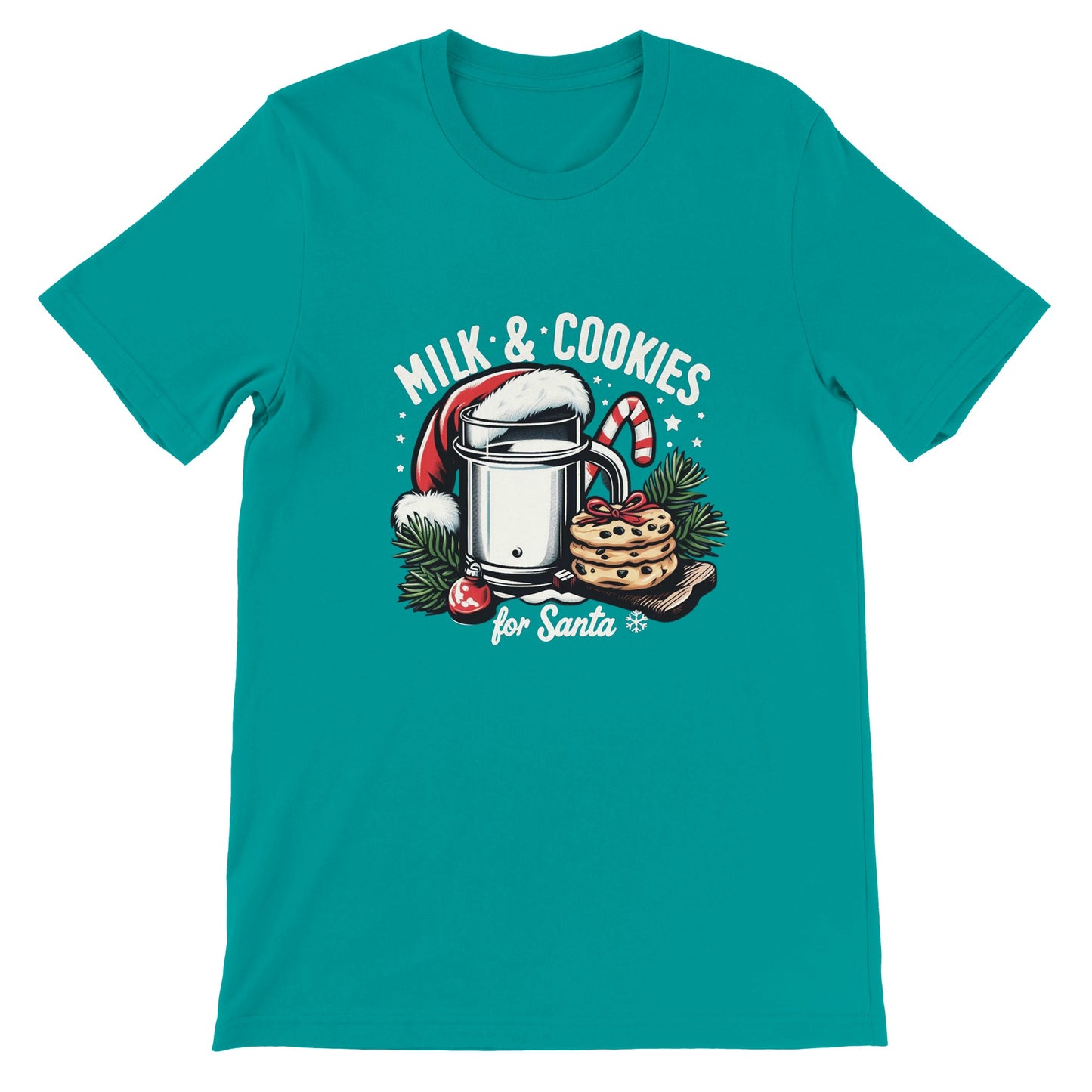 Santa's Milk & Cookies Christmas Unisex T-shirt