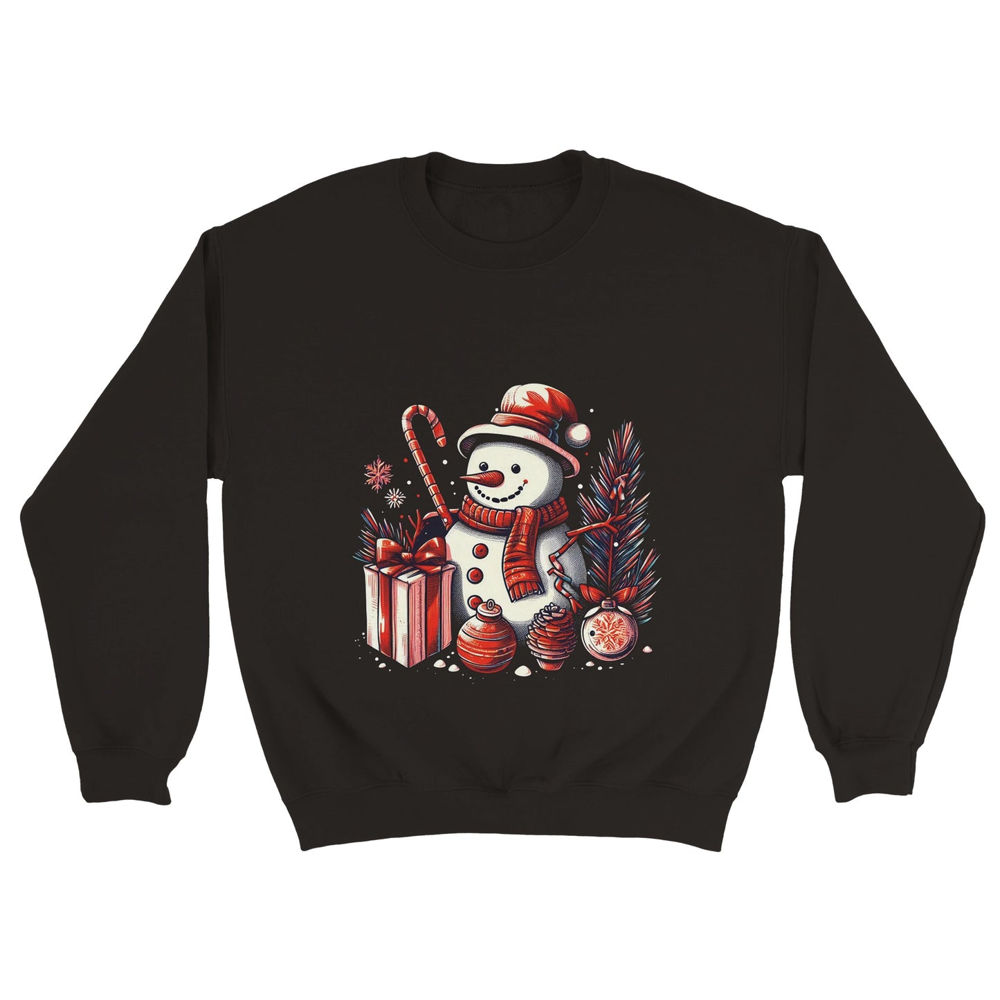 Gifting Snowman at Christmas Sweatshirt