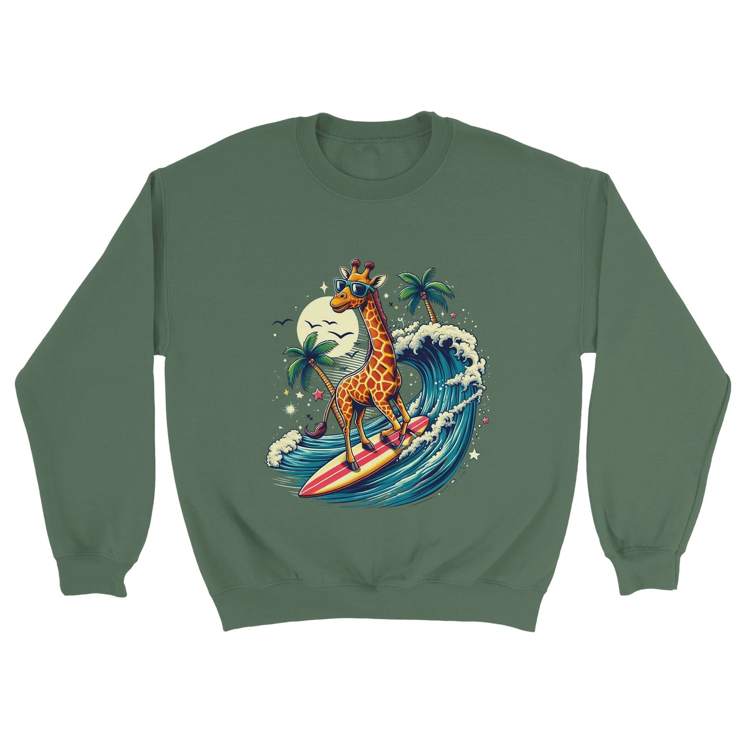 Surfing Giraffe Sweatshirt