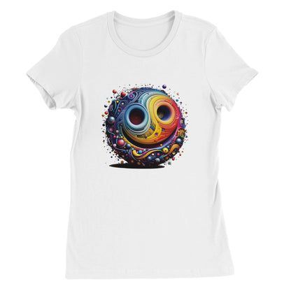 Rainbow Smiley Womens T-shirt