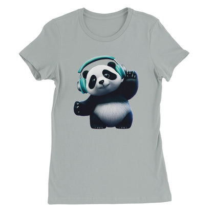 Dancing Panda Womens T-shirt