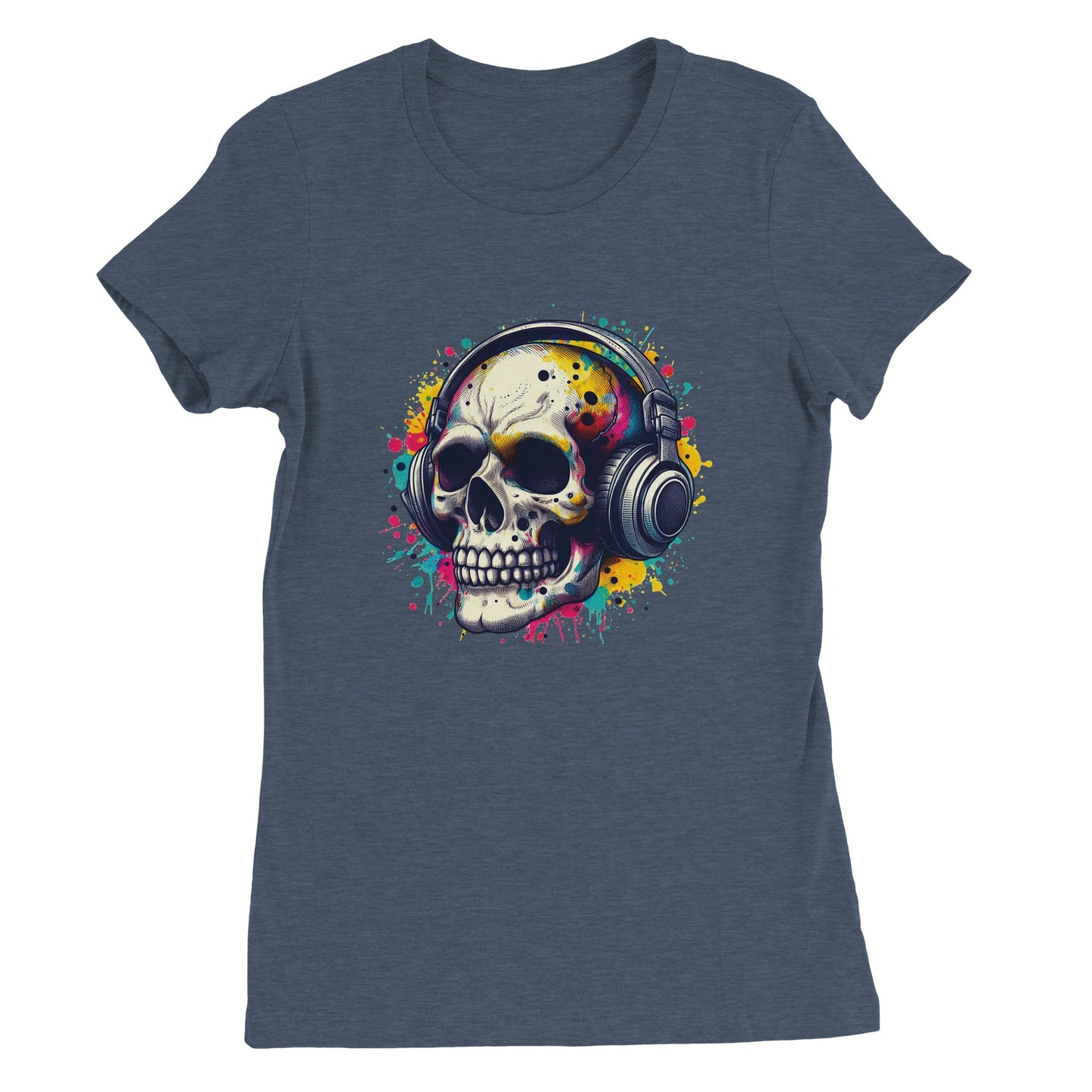 Musical Skull Womens T-shirt