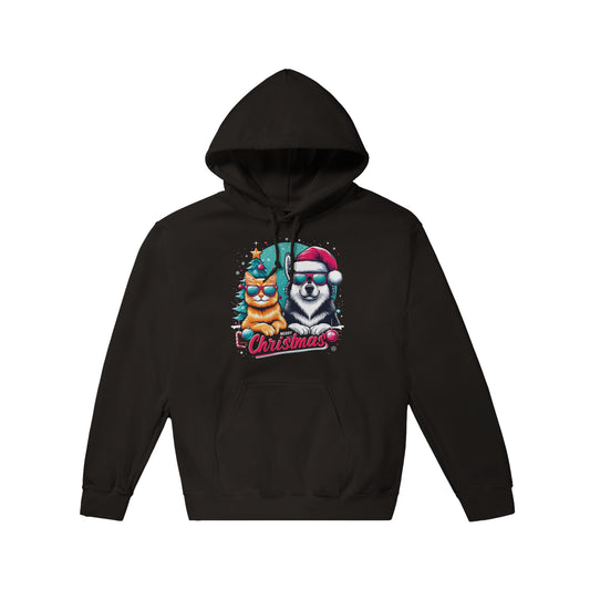 Merry Cats & Dogs Christmas Pullover Hoodie