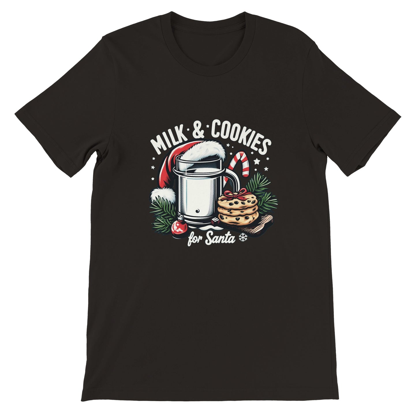 Santa's Milk & Cookies Christmas Unisex T-shirt