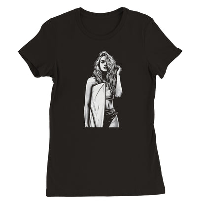 Surfer Girl Womens T-shirt