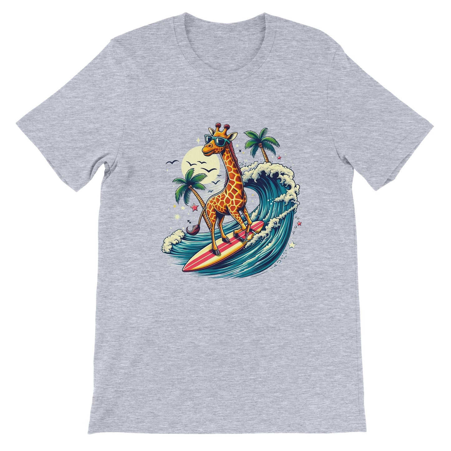 Surfing Giraffe Unisex T-shirt