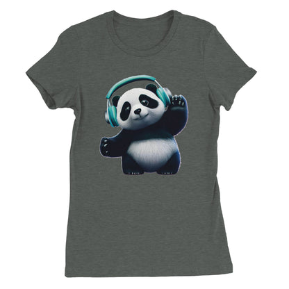 Dancing Panda Womens T-shirt