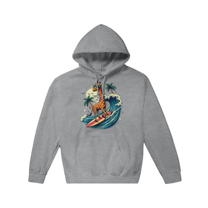 Surfing Giraffe Pullover Hoodie