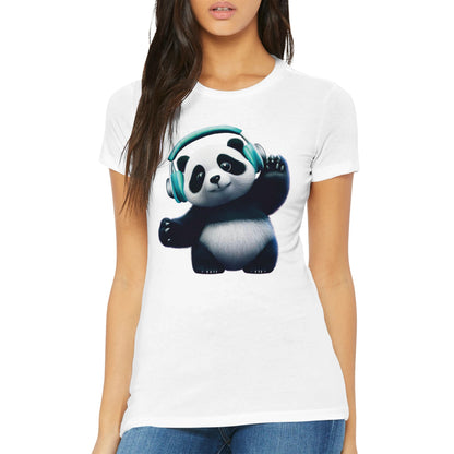 Dancing Panda Womens T-shirt