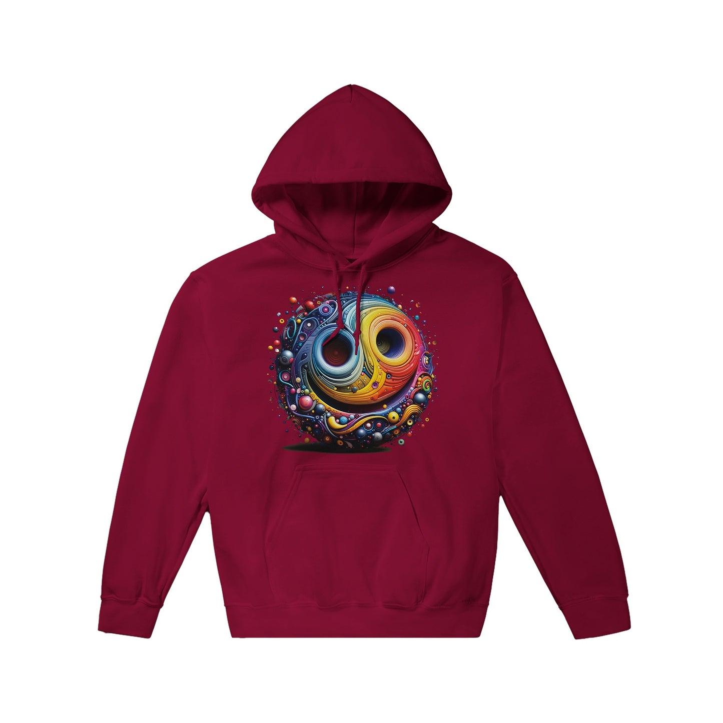 Rainbow Smiley Pullover Hoodie