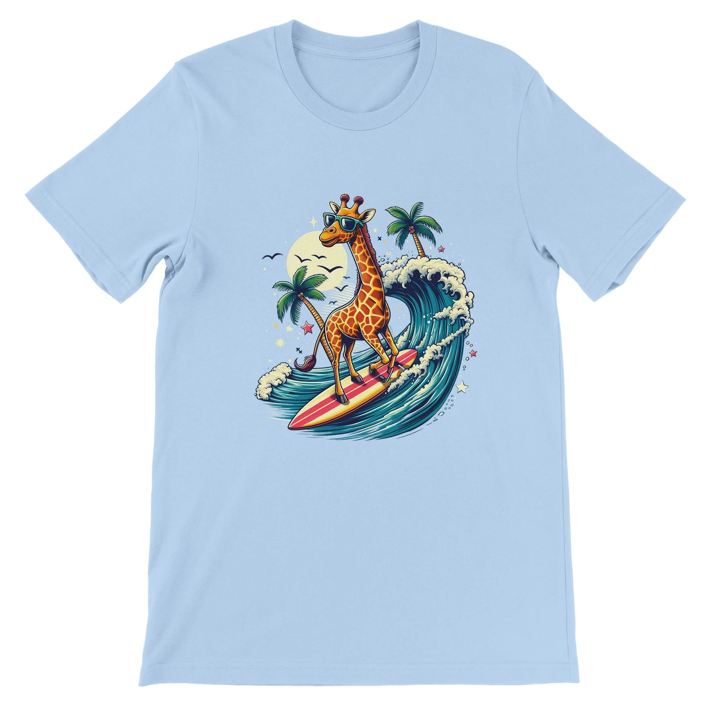 Surfing Giraffe Unisex T-shirt