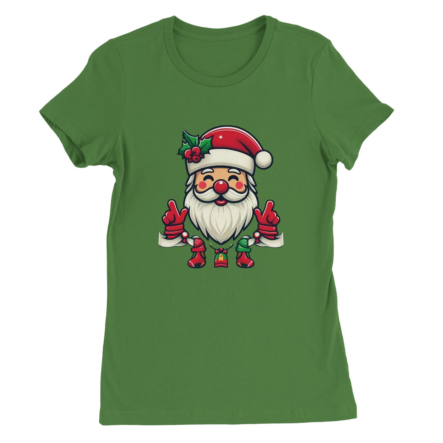 Red Nose Santa Womens T-shirt