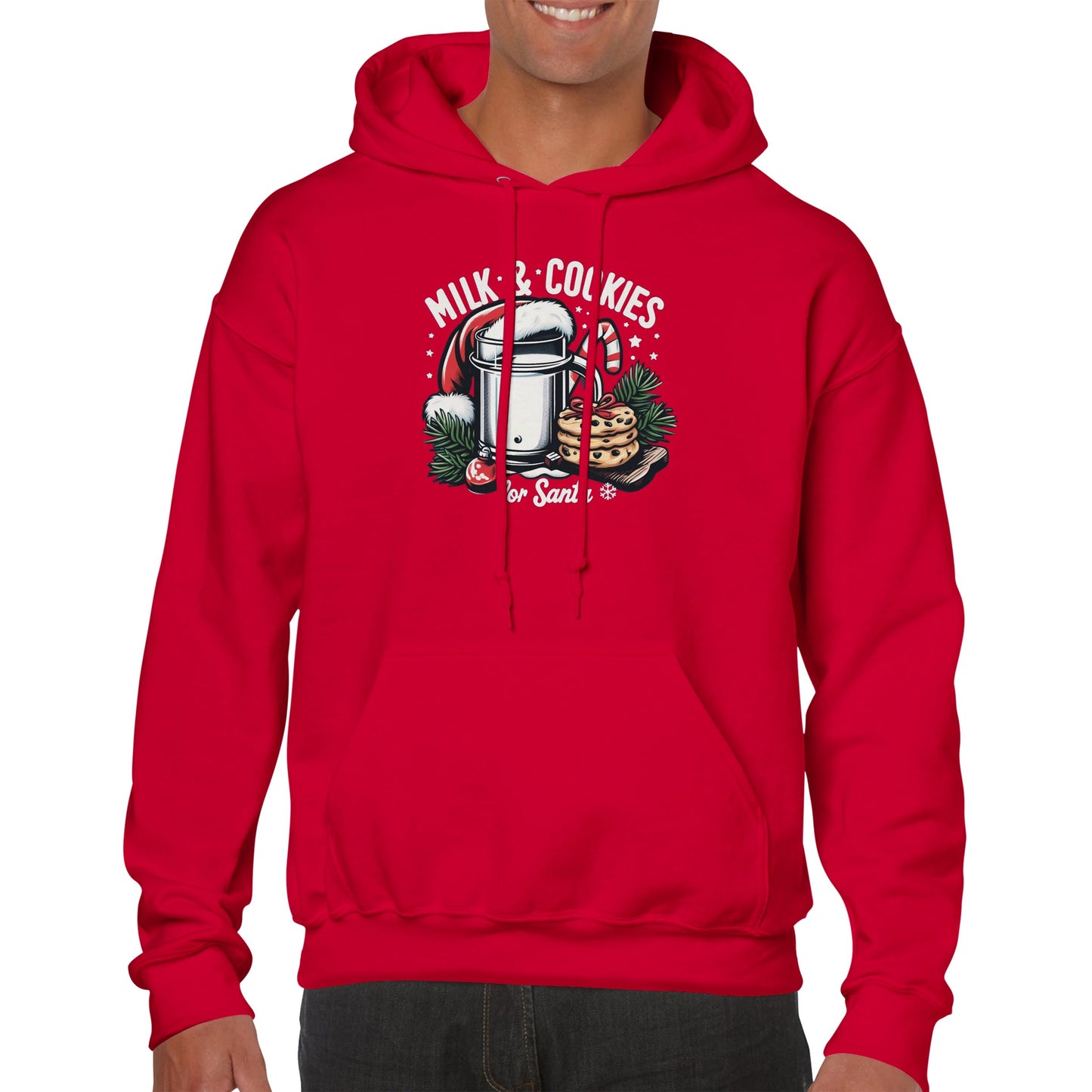 Santa's Milk & Cookies Christmas Pullover Hoodie