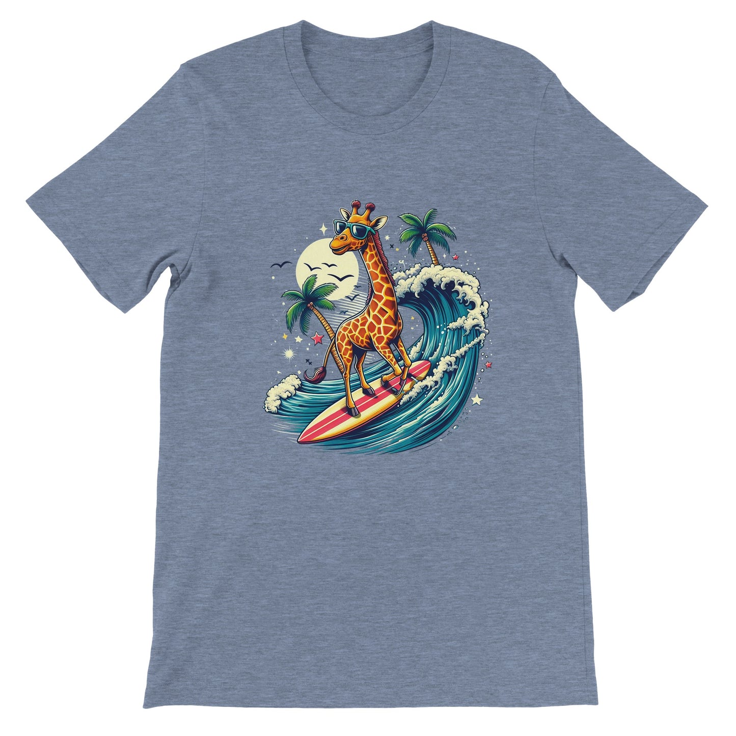 Surfing Giraffe Unisex T-shirt