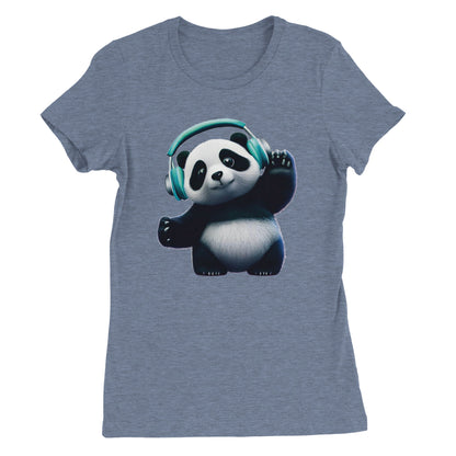 Dancing Panda Womens T-shirt