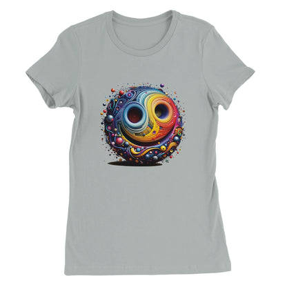 Rainbow Smiley Womens T-shirt