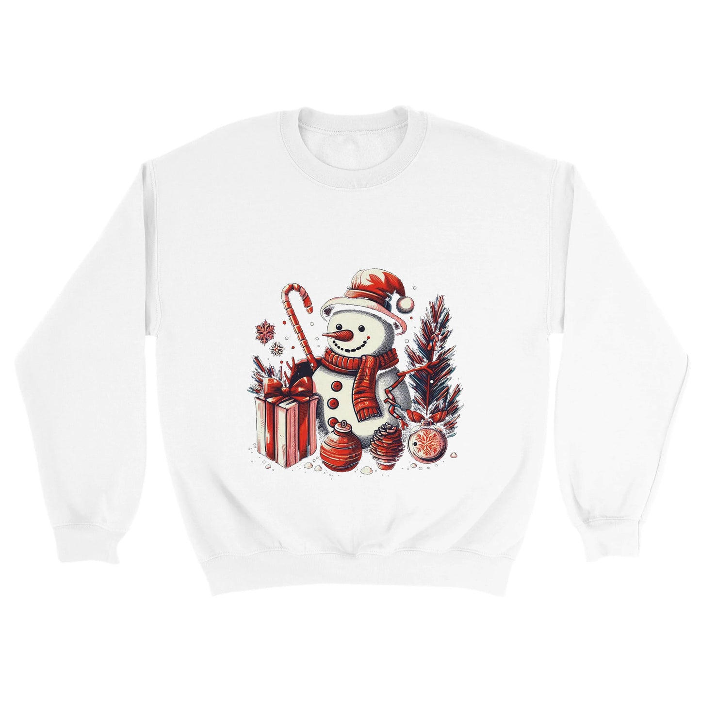 Gifting Snowman at Christmas Sweatshirt