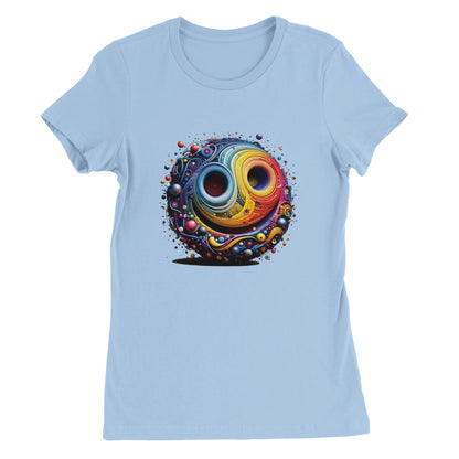 Rainbow Smiley Womens T-shirt