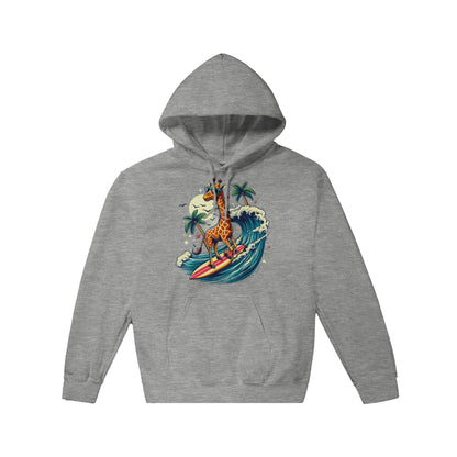 Surfing Giraffe Pullover Hoodie