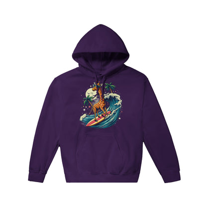 Surfing Giraffe Pullover Hoodie