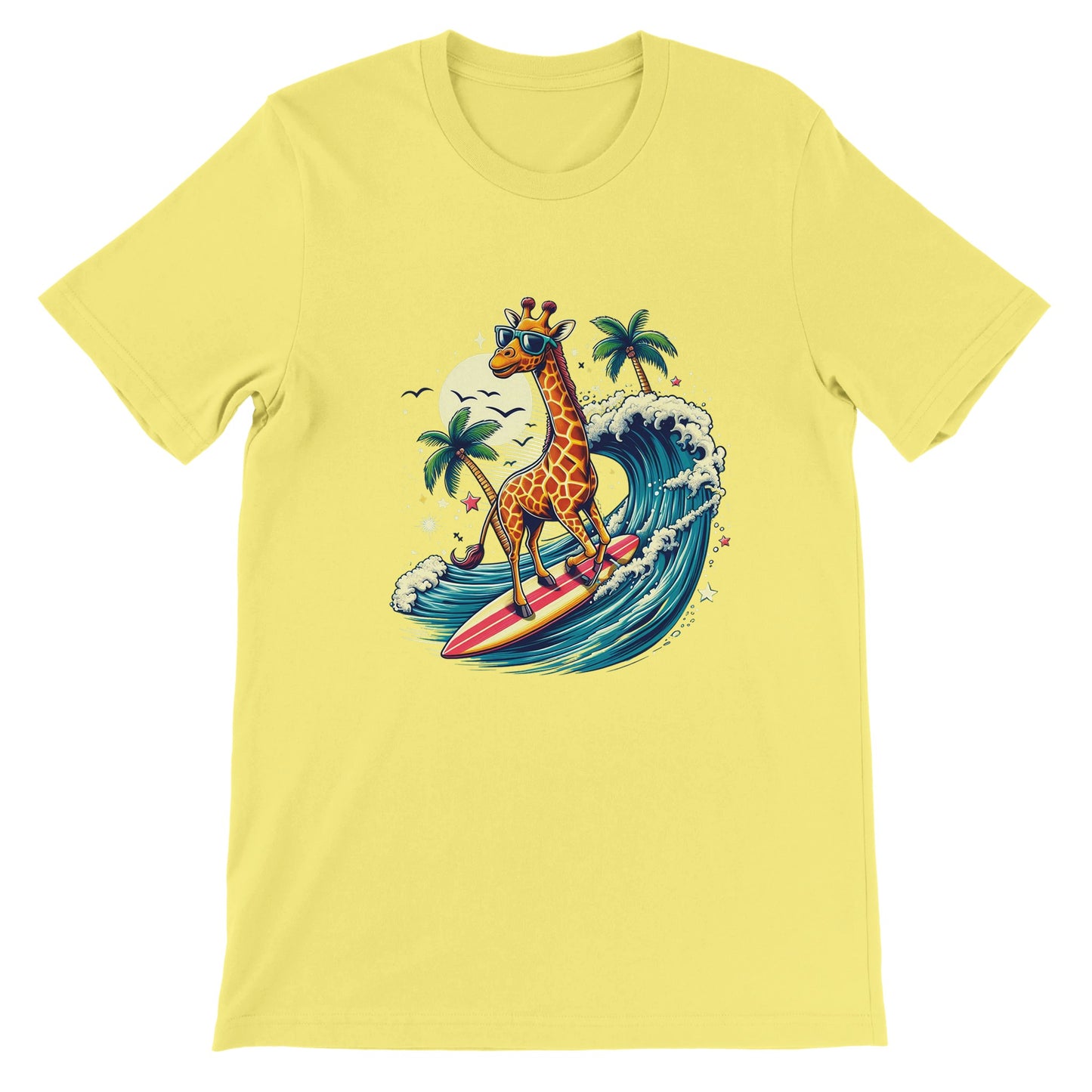 Surfing Giraffe Unisex T-shirt