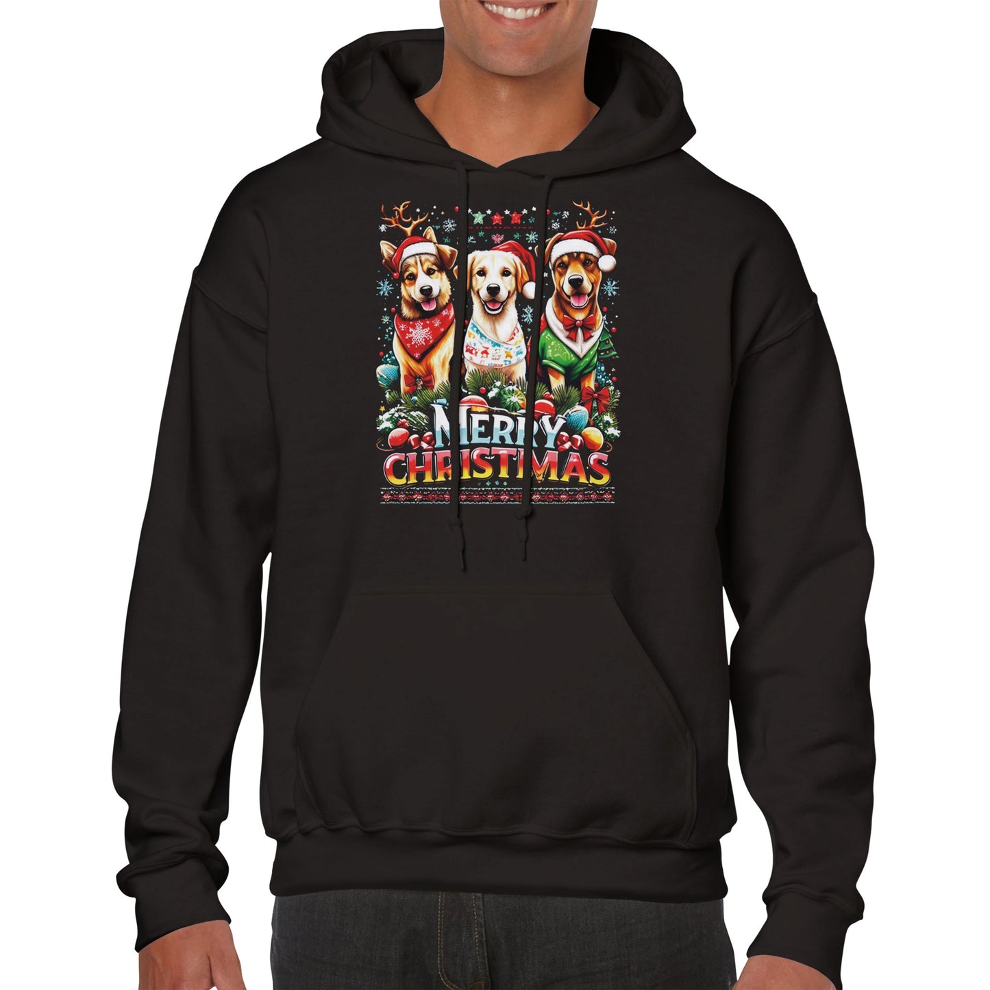 Merry Doggy Christmas Pullover Hoodie