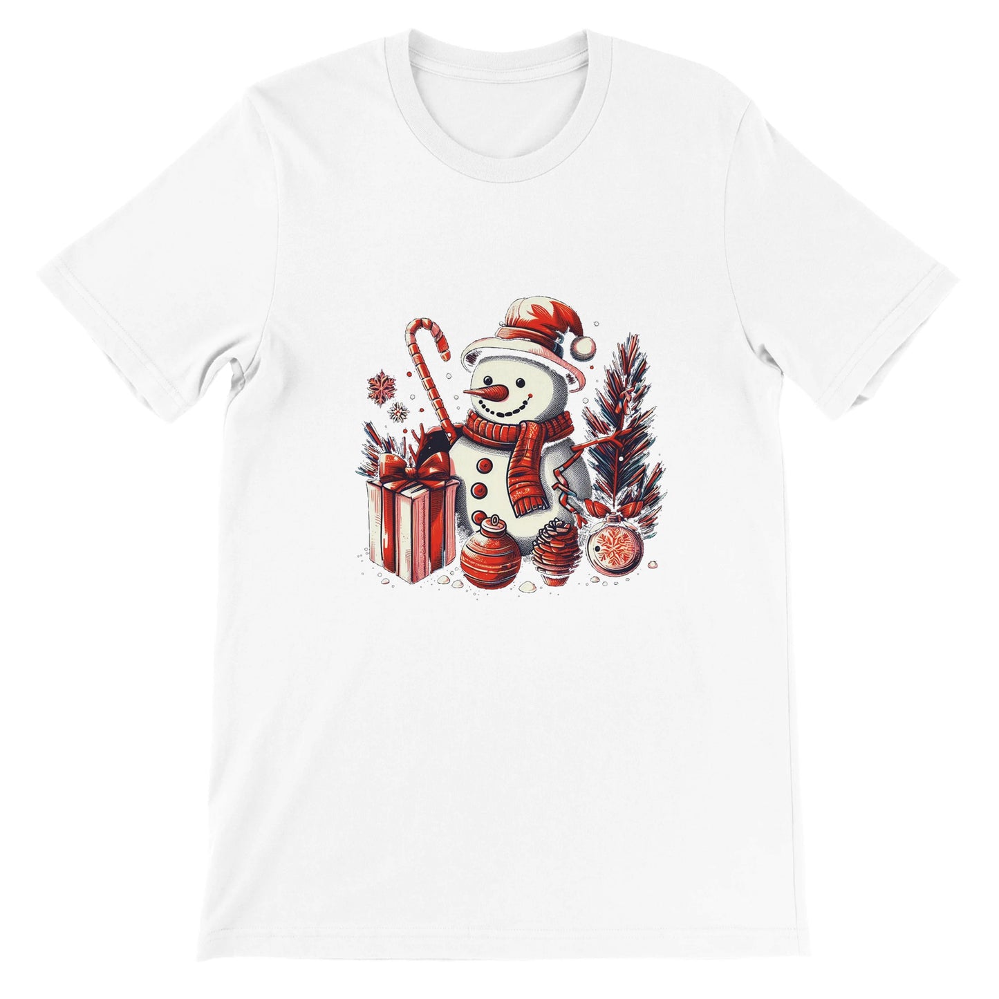 Gifting Snowman at Christmas Unisex T-shirt