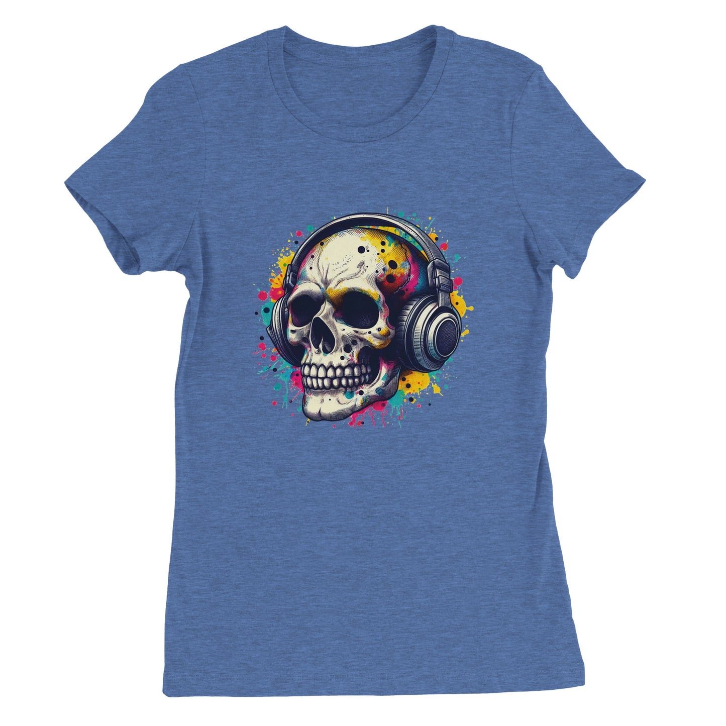 Musical Skull Womens T-shirt