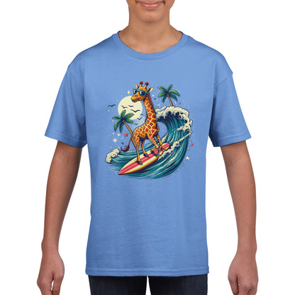 Surfing Giraffe Kids T-shirt