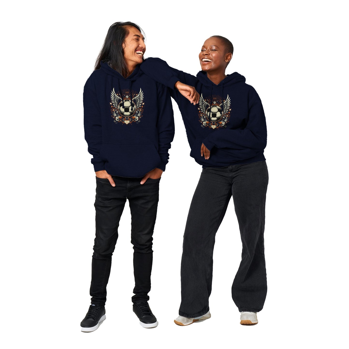 Soccer Wings Pullover Hoodie