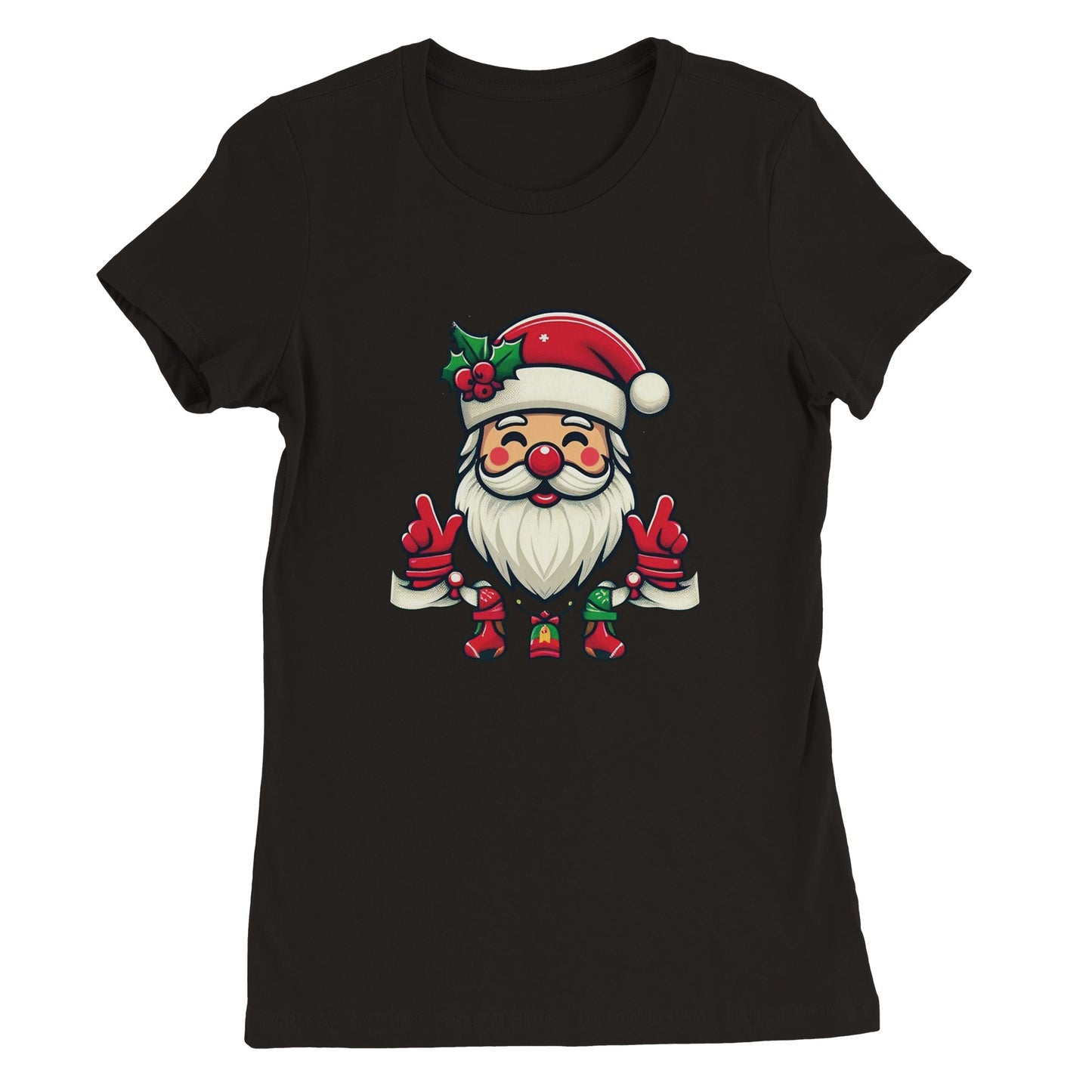 Red Nose Santa Womens T-shirt