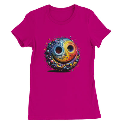 Rainbow Smiley Womens T-shirt