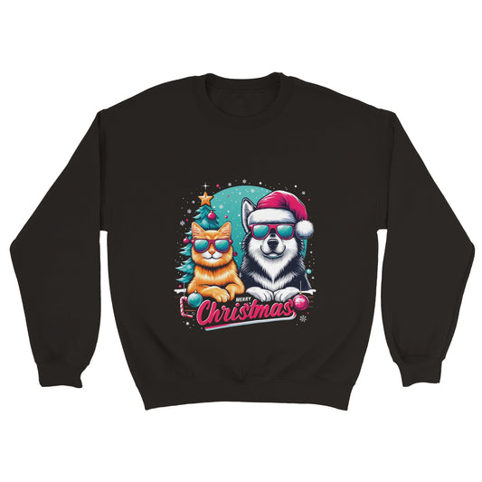 Merry Cats & Dogs Christmas Sweatshirt