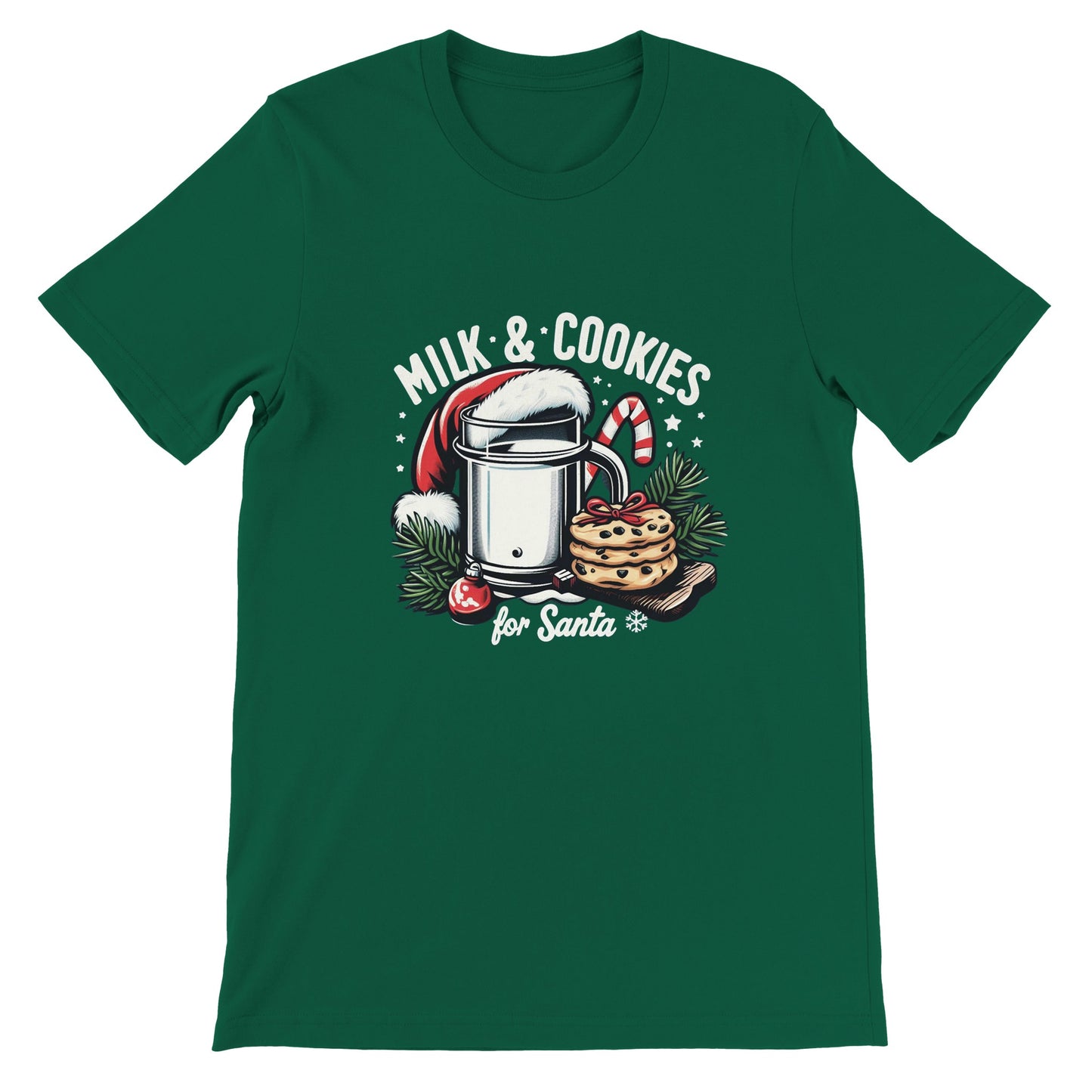 Santa's Milk & Cookies Christmas Unisex T-shirt