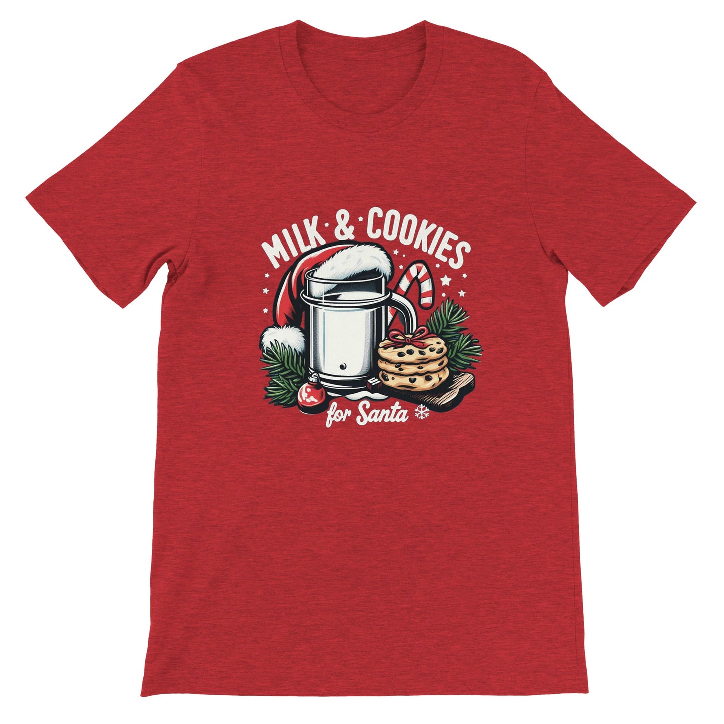 Santa's Milk & Cookies Christmas Unisex T-shirt