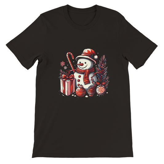 Gifting Snowman at Christmas Unisex T-shirt