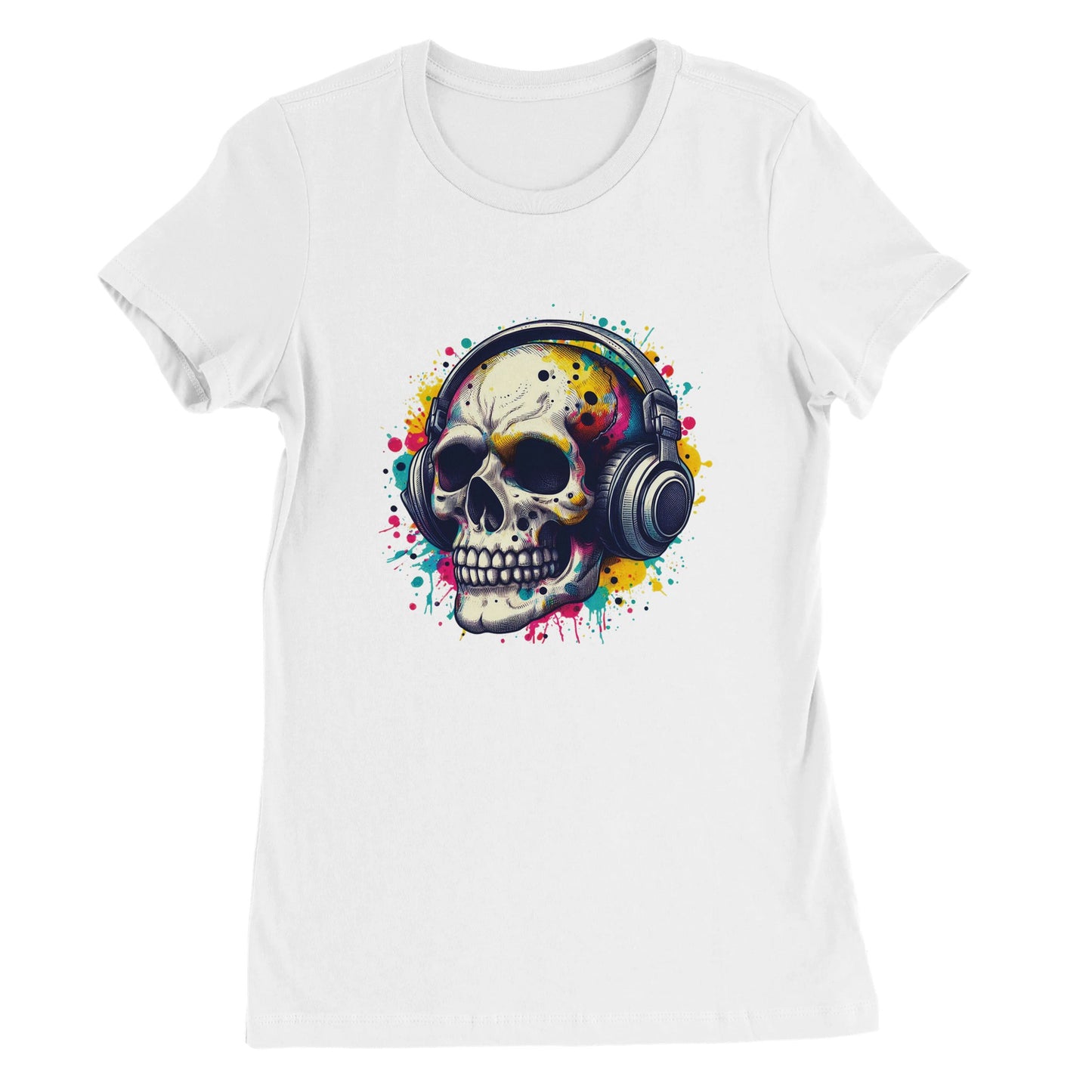 Musical Skull Womens T-shirt