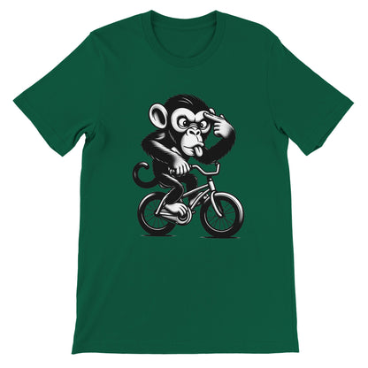 Crazy Monkey on a Bike Unisex T-shirt