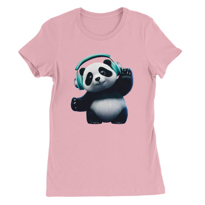 Dancing Panda Womens T-shirt