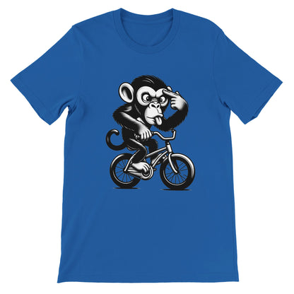 Crazy Monkey on a Bike Unisex T-shirt