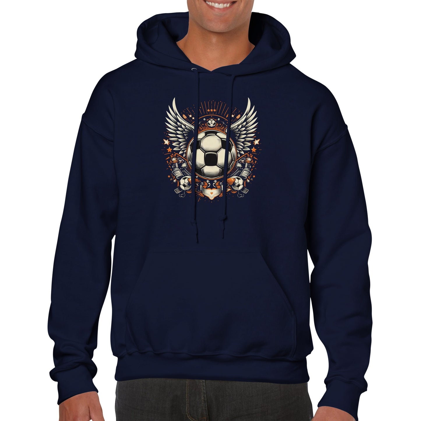 Soccer Wings Pullover Hoodie