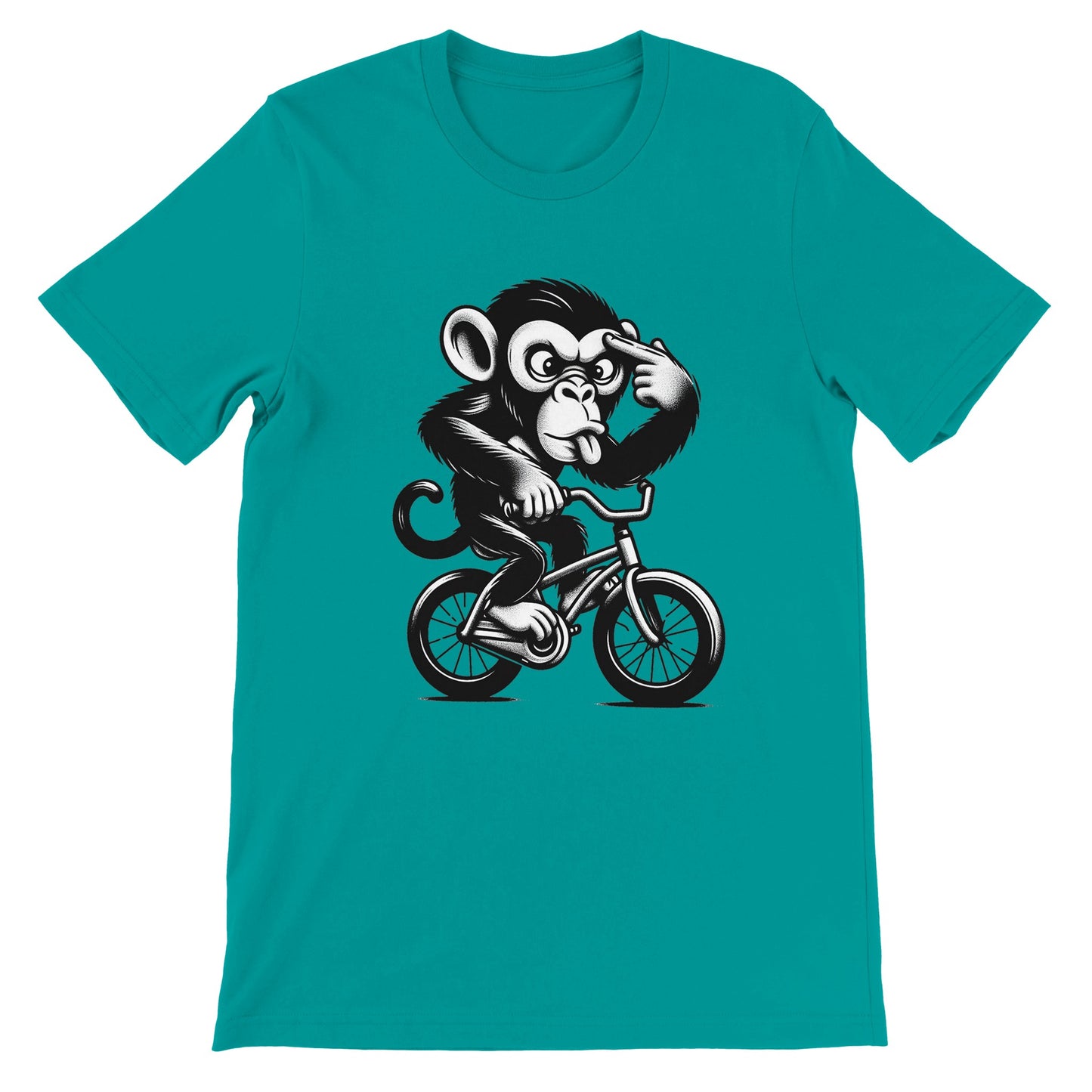 Crazy Monkey on a Bike Unisex T-shirt