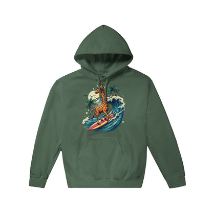 Surfing Giraffe Pullover Hoodie