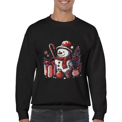 Gifting Snowman at Christmas Sweatshirt