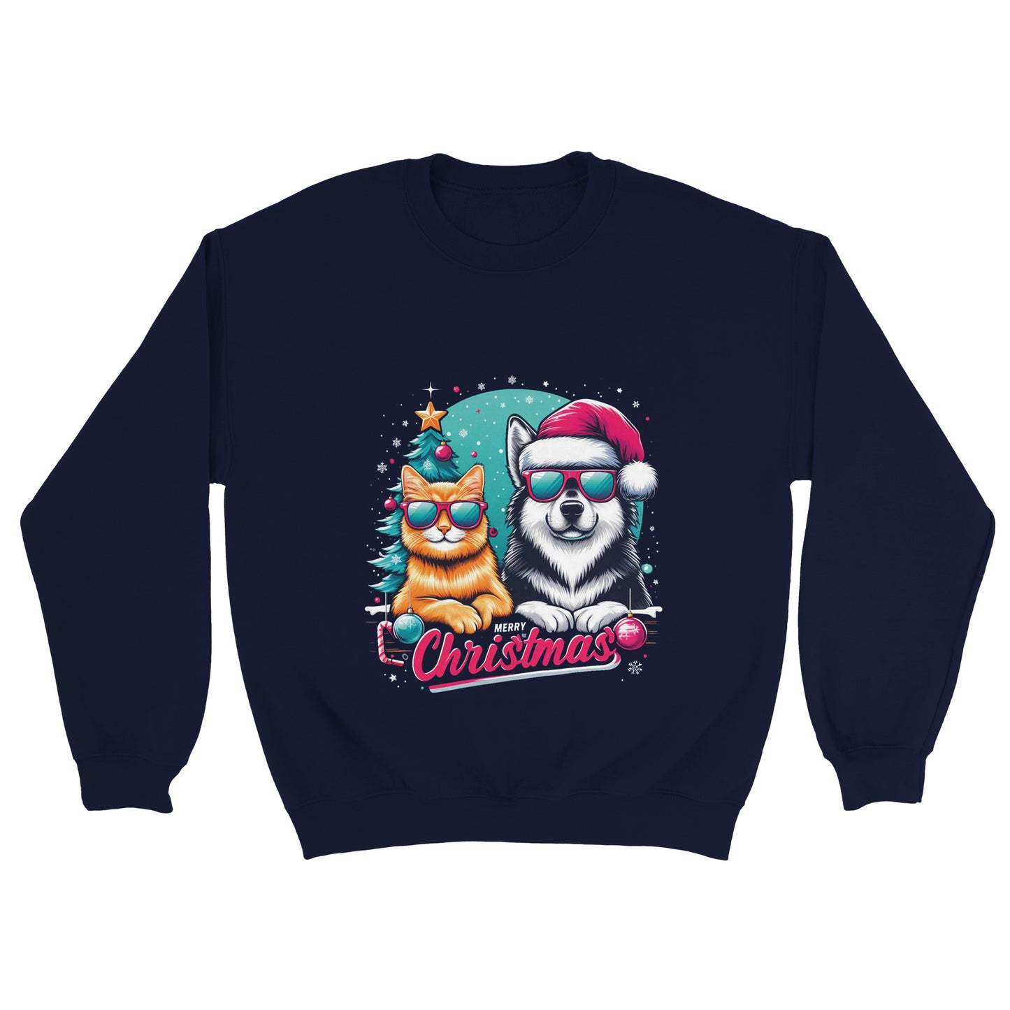 Merry Cats & Dogs Christmas Sweatshirt