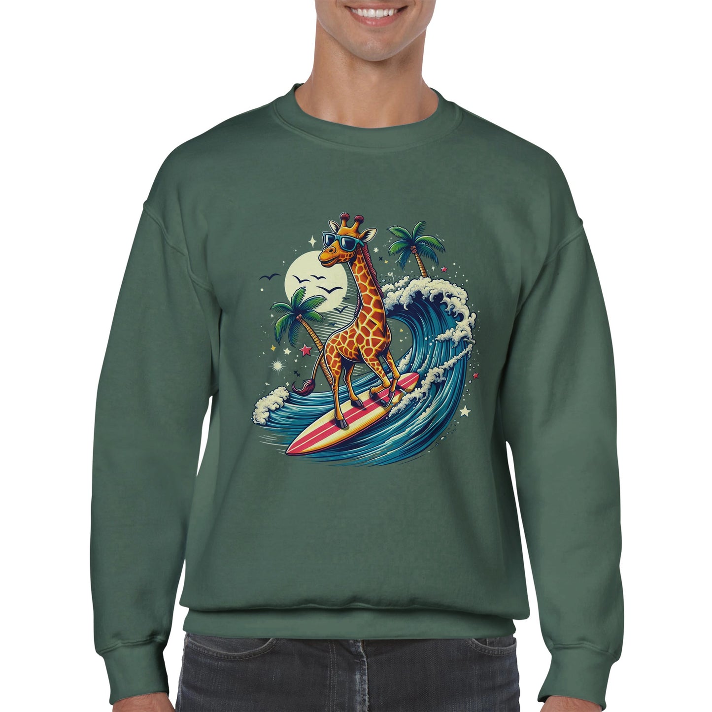 Surfing Giraffe Sweatshirt