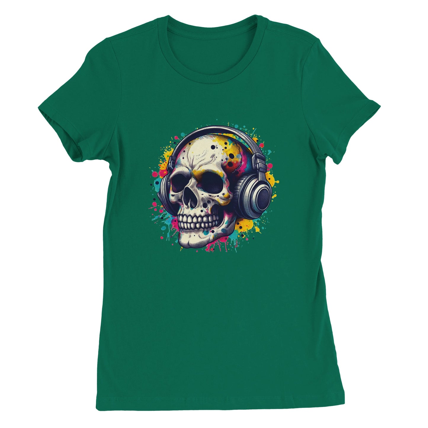 Musical Skull Womens T-shirt